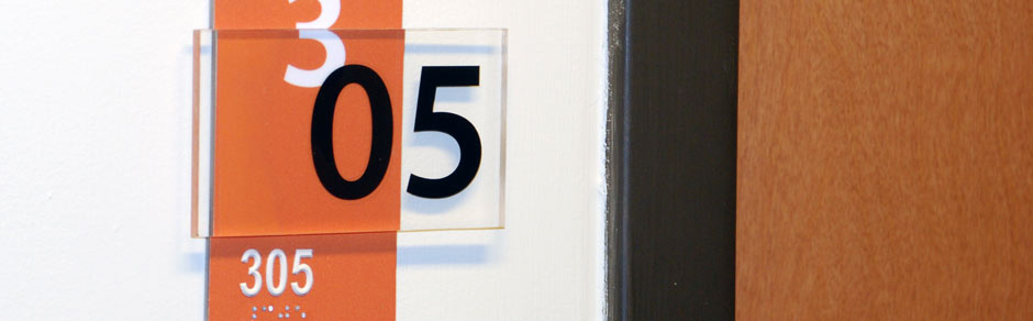 Custom Wayfinding Signage by Spencer Industries